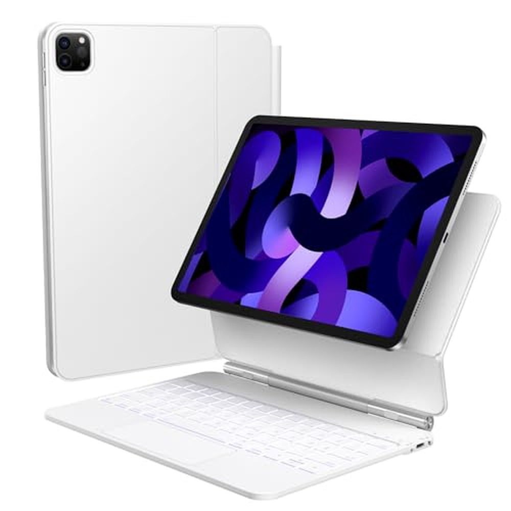 TECURS iPad Air 5/4(2022/2020) pouzdro s klávesnicí, Magic Keyboard pro ipad pro 11(4th/3rd/2nd/1st Gen) s trackpadem, magnetick